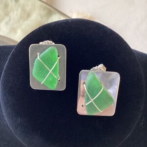 Beach Glass Earrings